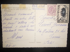 Tunisie , Carte De Tunis 1953 Pour Italie - Brieven En Documenten