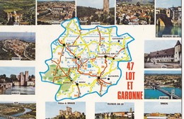 Carte Du LOT Et GARONNE D'après Carte Michelin N° 989. Multivues - Sonstige & Ohne Zuordnung