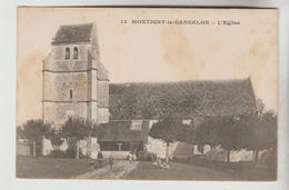 CPSM MONTIGNY LE GANNELON (Eure Et Loir) - L'Eglise - Montigny-le-Gannelon