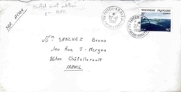 Lettre Papeete Annexe 1 Bureau Postal Militaire Tahiti Polynésie - Covers & Documents