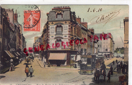 50 - CHERBOURG - RUE DU BASSIN ET DES TRIBUNAUX- 1910-  TRAMWAY PICON - Cherbourg