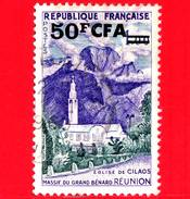 REUNION - Usato - 1960 Chiesa Di Cilaos - Massiccio Del Gran Bernardo - 50 Cfa Su 1.00 - Used Stamps