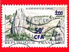 REUNION - Usato -  1968 - Turismo - Monoliti, Carnac - 50 Su 1.00 - Used Stamps