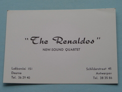 " The RENALDOS " New-Sound Quartet ( Lakborslei Deurne - Schilderstraat Antwerpen / Zie Foto's Voor Detail )! - Tarjetas De Visita