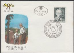 Austria 1968, FDC Cover "Peter Rosegger" W./postmark "Krieglach", Ref.bbzg - Varietà & Curiosità