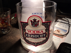 SEAU A GLACE VODKA ERISTOFF BLEU / ROUGE / BLANC ET BEIGE - Sonstige & Ohne Zuordnung