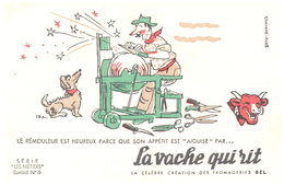 Fr VR )  Buvard  "Fromage La Vache Qui RIT" "Série Les Métiers 6 "   (poids De L'Ex..p Moins De 20 Gr) - Produits Laitiers