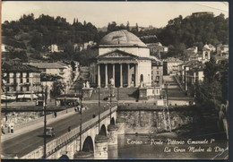 °°° 5646 - TORINO - PONTE VITTORIO EMANUELE I° - GRAN MADRE DI DIO - 1955 °°° - Ponti