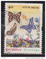 India Used 2001,  Butterfly, Insect, (sample Image) - Usados