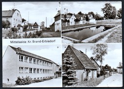 A4572 - Alte MBK Ansichtskarte - Mittelsaida Kr. Brand Erbisdorf - Schule Schwimmbecken - Karpf - Brand-Erbisdorf