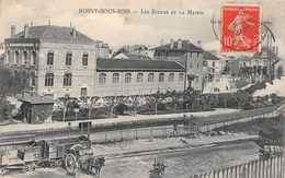 ¤¤  -  ROSNY-sous-BOIS   -  Les Ecoles Et La Mairie   -  Vue Sur La Gare  - Chemin De Fer   -  ¤¤ - Rosny Sous Bois