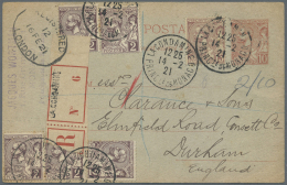 Monaco: 1897/1949, Lot Of Six Better Entires (single Lots), E.g. Two Covers Single Franking 5 Fr. Albert, Registered Mai - Briefe U. Dokumente