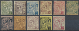 Monaco: 1885/1894, Mint Lot With 1885 25c. Green And Two Sets 1891/1894 1c. To 5fr., Varied Condition. - Nuovi