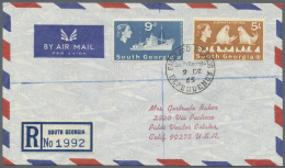 Thematik: Antarktis / Antarctic: 1935/1985 (ca.), Accumulation With About 540 Covers And FDC's Used From Different Antar - Altri & Non Classificati