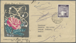 Alle Welt: 1925/1960 (ca.), Assortment Of Apprx. 80 Covers/cards Mainly Sent To Iran, Some Postal Wear As To Be Expected - Collezioni (senza Album)