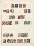 Alle Welt: 1841/1900 (ca.), Used And Mint Collection In An Ancient SG Album, Varied Condition As To Be Expected, Showing - Collezioni (senza Album)