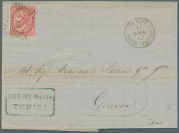 Tunesien: 1854 - 1965, Over 230 Covers, PPC And Postal Stationery's Including Two Franked Covers Of The  Italian Post Of - Storia Postale