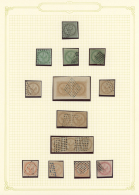 Französisch-Indien: 1859/1876, Collection Of The Issues Eagle, Ceres, Napoleon And Sage (not Listed In Maury), Obli - Usati