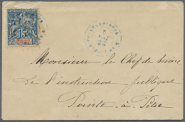 Guadeloupe: 1858/1939 (ca.), Unusual Accumulation With 36 Covers And Postal Stationeries With A Large Quantity Of Better - Briefe U. Dokumente