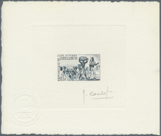 Elfenbeinküste: 1964/1976 (approx). Collection Of 10 Different Epreuves D'artiste Signée Showing Various Top - Briefe U. Dokumente