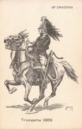 H. Boutmy : 18° Dragons - Trompette 1889 - Carte Neuve - Altre Illustrazioni