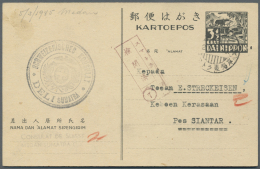 Japanische Besetzung  WK II - NL-Indien / Java / Dutch East Indies: 1942/45, Stationery Cards Used (9) Or Mint (4) Plus - Indonesia