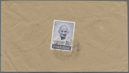 Indien - Besonderheiten: Ghandi, 1948: 3½ A. On Sea Mail Cover To Sweden And 12 A. (crease) On Air Mail Cover To - Altri & Non Classificati