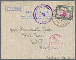 Uganda: 1945/1981 (ca.), Accumulation With About 39 Mostly Commercially Used Formular AEROGRAMMES With A Nice Variety Of - Uganda (1962-...)