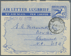 Südafrika - Ganzsachen: 1945/2002 (ca.), Accumulation With About 1.100 Used/CTO Airletters, AEROGRAMMES And Airmail - Other & Unclassified