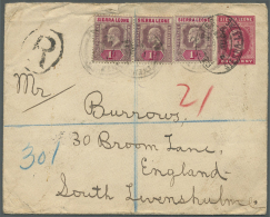 Sierra Leone: 1894/1980 (ca.), Accumulation With 53 Covers And Postal Stationeries (postcards, Envelopes, Registered Let - Sierra Leone (1961-...)