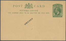 Sierra Leone: 1881/1959, Collection Of 61 Different Unused Stationeries, Comprising Cards, Reply Cards And Envelopes, Ty - Sierra Leone (1961-...)