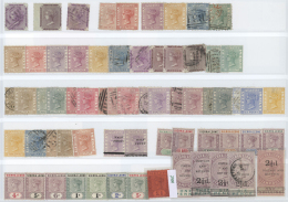 Sierra Leone: 1860/1963 (ca.), Mainly Mint Collection On Stocksheets From A Nice Section Early QV Issues Up To High Valu - Sierra Leone (1961-...)