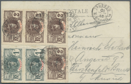 Senegal: 1910/1950 (ca.), Assortment Of Apprx. 100 Covers/cards, Apparently Chiefly Commercial Mail, Showing A Very Inte - Senegal (1960-...)