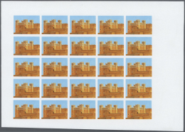 Marokko: 1980, Progressive Proofs Set Of Sheets For The Issue SOUTH MOROCCAN ARCHITECTURE. The Issue Consists Of 1 Value - Morocco (1956-...)