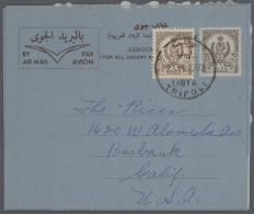 Libyen: 1952/1990 (ca.), Accumulation With About 300 Unused And Used/CTO Airletters And AEROGRAMMES With Some Better Ite - Libya