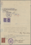 Ägypten - Besonderheiten: 1925-37: Nine Documents With Consular Stamps Up To 200m., From The Egyptian Consulates In - Sonstige & Ohne Zuordnung