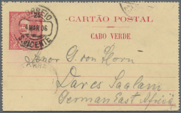 Kap Verde: 1891 - 1961 Approx., 14 Covers , Postal Stationery Cards And Picture Post Cards With Some Interesting Items L - Isola Di Capo Verde