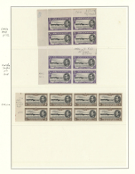 Ascension: 1938/1953, Specialised U/m Assortment Of KGVI Definitives (SG 38/47 Ex), Showing Units, Re-entries, Flaws Inc - Ascension (Ile De L')