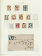 Kroatien - Stempel: 1850/1916 (ca.), POSTMARKS OF CROATIA (AUSTRIAN LITTORIAL), Collection On 54 Album Pages, Comprising - Croatie