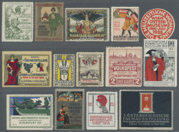 Österreich - Besonderheiten: 1896/1960 Ca., AUSSTELLUNGS-MARKEN, Umfangreicher Sammlungsbestand Mit Hunderten Ausst - Andere & Zonder Classificatie