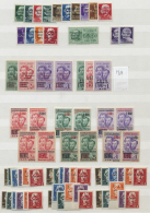 Italien - Lokalausgaben 1944/45: 1944/1945, Mint Assortment Of Stocksheets, Comprising TERAMO, CUVIO (incl. Two Sets Se- - Andere & Zonder Classificatie