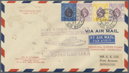 Flugpost Übersee: 1929/1948, Australien (Ceylon Bis Thailand), 38 Detailiert Beschriebene Flugpostbelege, Dazu 11 N - Other & Unclassified