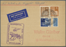 Flugpost Alle Welt: 1931/2004, HELIKOPTER-POST, Umfassende Sammlung Von Nach Angaben Ca. 1.100 Belegen, Sauber In 10 Alb - Otros & Sin Clasificación