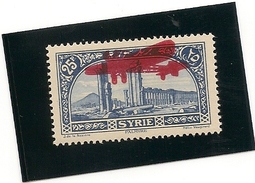 Syrie PA 42 Double Surcharge  , Charniére Légére * Fraicheur Postale - Aéreo