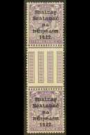 1922  (Thom) 3d Violet, SG 36, Vertical GUTTER PAIR, Never Hinged Mint. For More Images, Please Visit... - Otros & Sin Clasificación