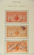 JAIPUR (REVENUES)  1930-48 USED COLLECTION On Album Pages. Includes Court Fee 1938-48 Large Types To 2r, 1940-45... - Sonstige & Ohne Zuordnung