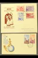 FIRST DAY COVERS  An All Different Group On Illustrated Covers With 1950 Republic Set, 1951 Games Set, 1952... - Autres & Non Classés