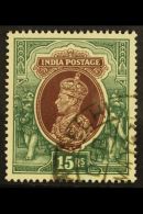 1937-40  15r Brown & Green "inverted Watermark" SG 263w, Very Fine Used For More Images, Please Visit... - Other & Unclassified