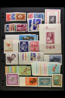 1949-19721 IMPERFORATED ISSUES.  NEVER HINGED MINT COLLECTION On Stock Pages, All Different, Inc 1949 UPU Three... - Otros & Sin Clasificación