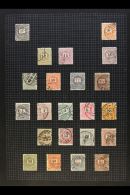 1870's-1950's ATTRACTIVE COLLECTION  On Leaves, Fresh Mint & Fine Used Stamps, Inc 1913 Floods Set Mint, 1915... - Autres & Non Classés